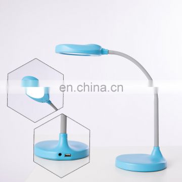 Modern design led table desk lamp with wireless charging led lights for decoration reading with USB port