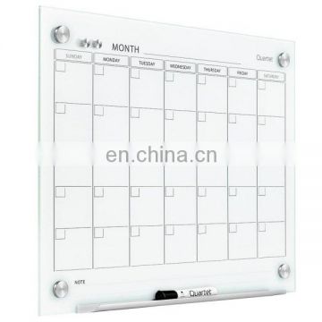glass memo board,glass notice board,glass planning board with ANSI and EN12150 certificate