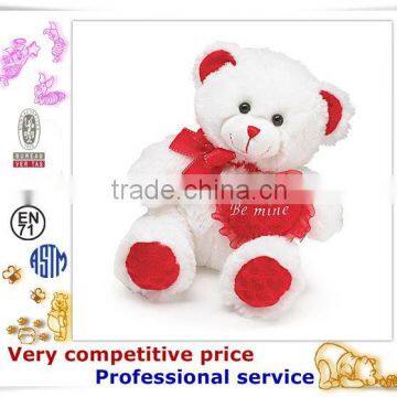 OEM Stuffed Toy,Custom Plush Toys, valentine white bear