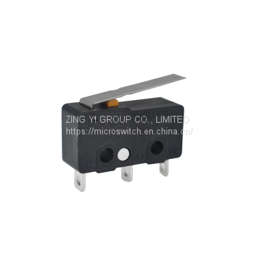 3pins zippy micro switch with lever 5a 250v 5e4 40t125