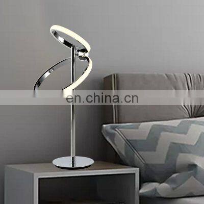 HUAYI Nordic Design Hotel Bedroom Bedside Reading Study Night Lamp Portable Modern LED Table Light