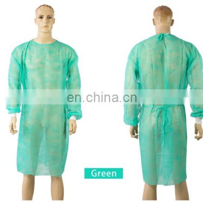 Disposable Isolation Gown Knitted/elastic Cuff pp pe isolation gowns