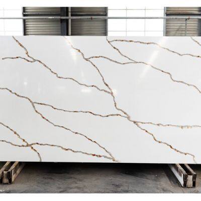 Code：6204-1，Calacatta artificial stone quartz slab kitchen countertops