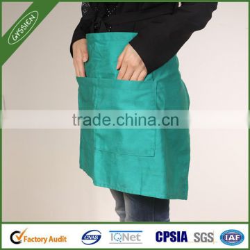 Modern design popular waist green/custom cooking apron,baby apron
