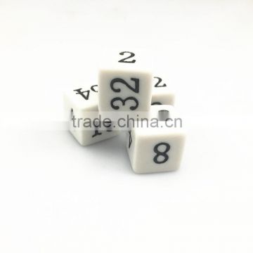double number custom acrylic dice