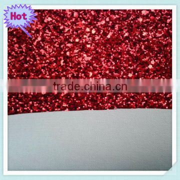 Cheap crafting glitter leather for chrismas
