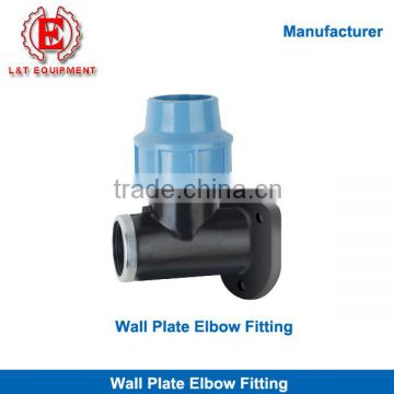 PP Wall Plate Elbow Fitting