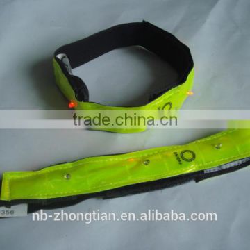 Promotional Safety Reflector Tape with LED, LED flashing arm bands