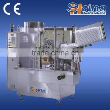Soft plastic tube filling and sealing machine for cream filling and sealing machine