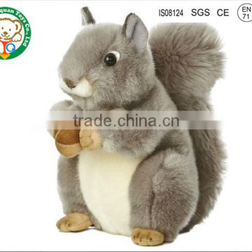 OEM plush toy factory stuffed squirrel toy custom size squirrel animal