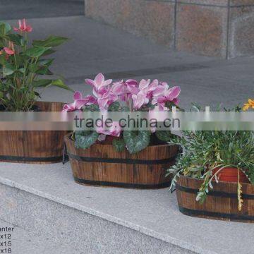 2015 outdoor christmas outdoor solid wood flower planter