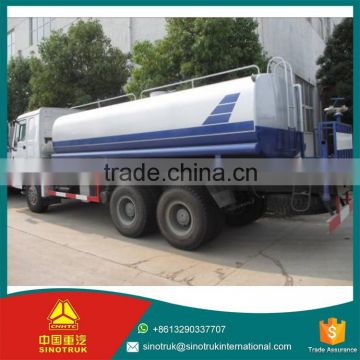 SINOTRUK HOWO water truck 20000L Water tanker size 20m3 water tank truck sale
