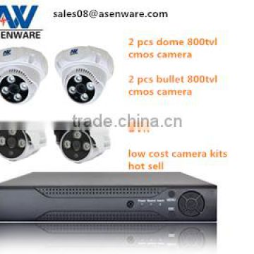 cctv cameras and dvrs 800tvl 4 channel dvr hot sell