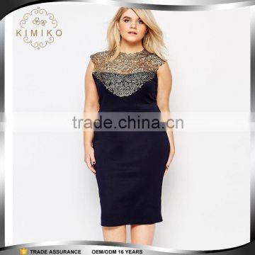 China Supplier instyles hot lace dress fat women sexy tight lace dress