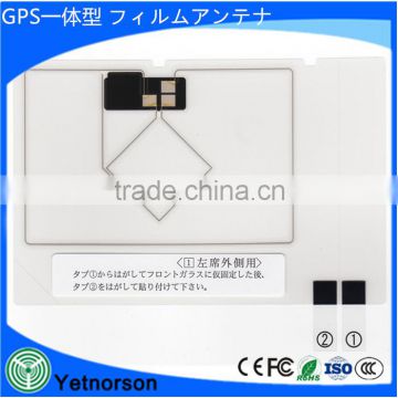 Yetnorson gps film antenna isdb film antenna SMA MALE/GT13/GT16 connector for Window hot selling in Japan