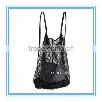 promotion cheap drawstring mesh backpack bag, net bag