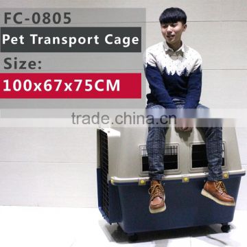 Animals up to 50 kgs (110 pounds) 100x67x75 CM pet dog transport crate