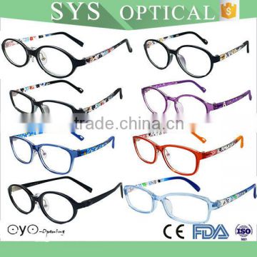 Transparent cartoon soft TR 90 kids eyeglass frames