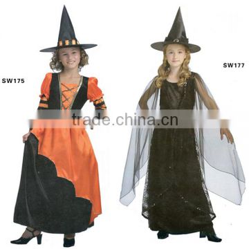Factory hot sale girls witch costume