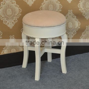 Fashion Soft Round Wooden Stool for Living Room