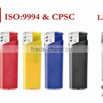 Solid piezo lighter with logo. ISO9994 , CPSC and EN13869