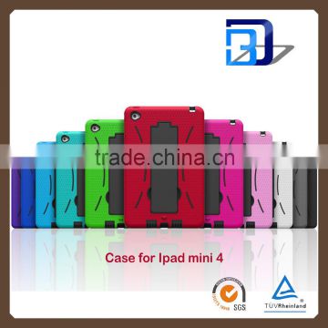 Best Quality Shockproof Heavy Duty Armor Robot Case For iPad mini 4 tablet case factory price