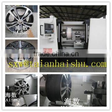 China Haishu alloy steel wheel cnc lathe ck6180W with low price