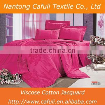 Jacquard fabric,viscose/cotton jacquard fabric 173*85,173*120 for bedding textile