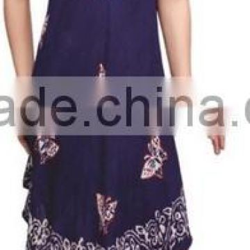 Wholesale Tie Dye Style Free Size Summer Dresses Indian Dresses Butterfly