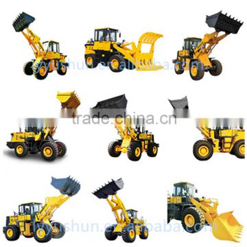 ShanTui Wheel Loader 3.0M3 Capacity Bucket For SL50W , Log Grapple/Grass Grapple/Snow Plow/Pallet Fork For SL50W