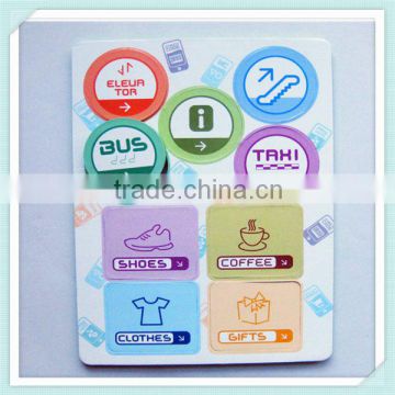 custom shopping indication eva paper magnet for supermarket