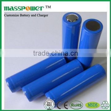 Rechargeable 18650 lithium battery 2600mah 9.62wh 3.7v