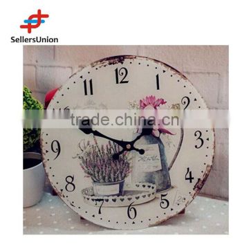 New products 2015 high quality MDF decorative wall clock for home decoration MM-21