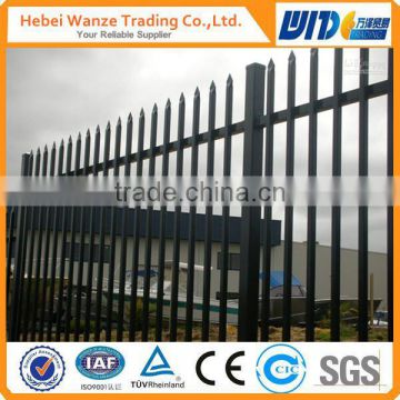 round notched palisade fence or pvc white picket fence for Europe