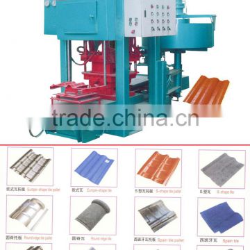 cement tile forming machine / fully automatic color tiles making machinery / colour tile make production line SMY8-150 in Kenya