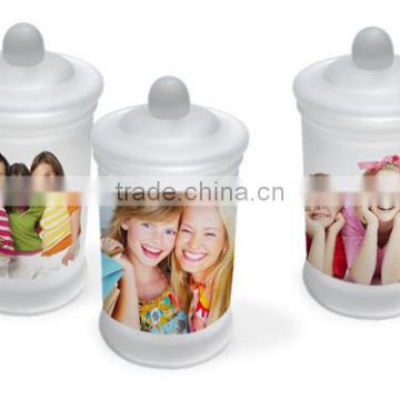 high quality decorative hermetic Glass candy Sublimation Storage Jar