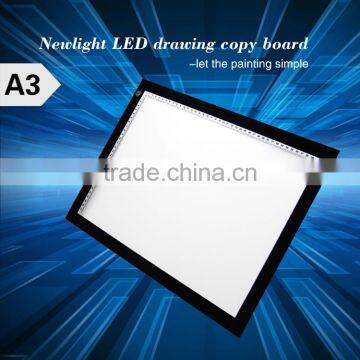 A3 and A4 LED lighted ultra-thin copy board