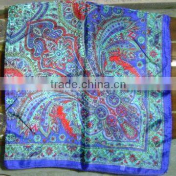 Printed silk scarf