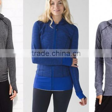 China manufacturer stylish fitness jackets and pullovers hoodie tops outfit custom women best quality wholesale