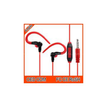 Fashion!!! 3.5mm In-ear Earhook sport Earphones, Super Bass Headphone, stereo running Headset for Mp3/4