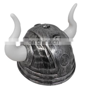 Halloween plastic viking helmet with horns