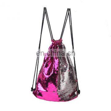 2017 New female glitter powder shoulder bag,simple style backpack ,outdoor travel bag