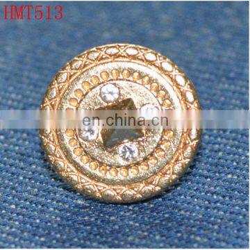 rhinestone fashion jeans button