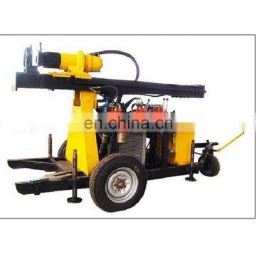 FY130 hard rock rigs , down the hole hammer used portable water well drilling rigs for sale