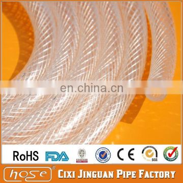 Export America DOP-Free PVC Plastic Beer Hose Tube ROHS FDA Approved Food Grade Flexible Braided 19mm 3/4" Clear PVC Water Hose