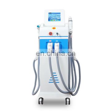 4 pcs 360 hair removal + Magneto optic +ND YAG laser +RF 4 in 1 machine for wrinkle removal tattoo removal