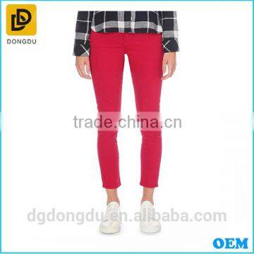 Latest fashion design women jeans denim jeans skinny high-rise jeans for ladies