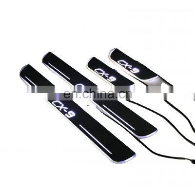 Led Door Sill Plate Strip for mazda cx-9 dynamic sequential style step light door decoration step