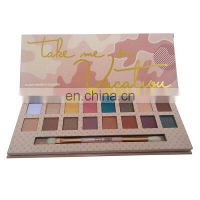 Custom Logo Empty Big Palette 16 Colors Eyeshadow Sets Heart Shaped Pink Empty Eyeshadow Magnetic Palette