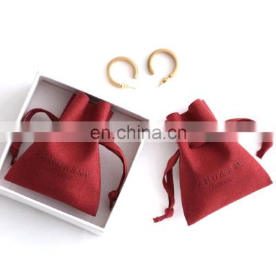 PandaSew Luxury High Quality Microfiber Drawstring Packing Bags Custom Jewelry Pouch